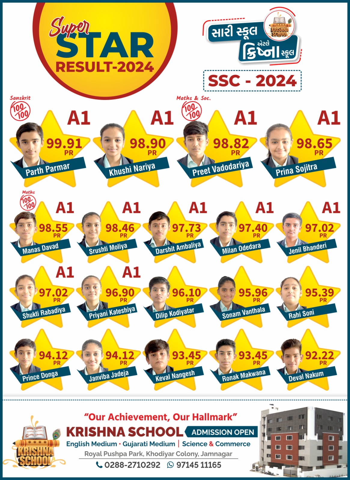 10th results 2023 krishna school